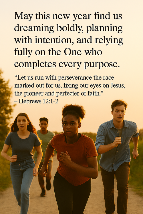 Keep up the race with bold faith and steady steps